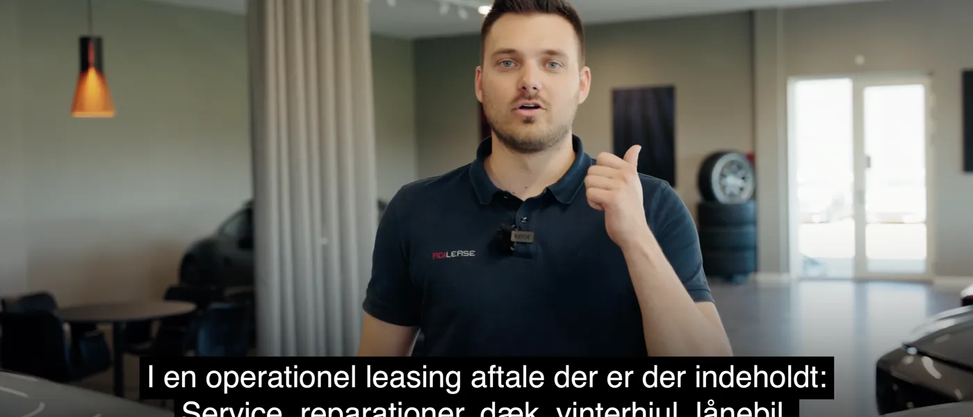 Leasingrådgiver fra Agilease forklarer operationel erhvervsleasing i video
