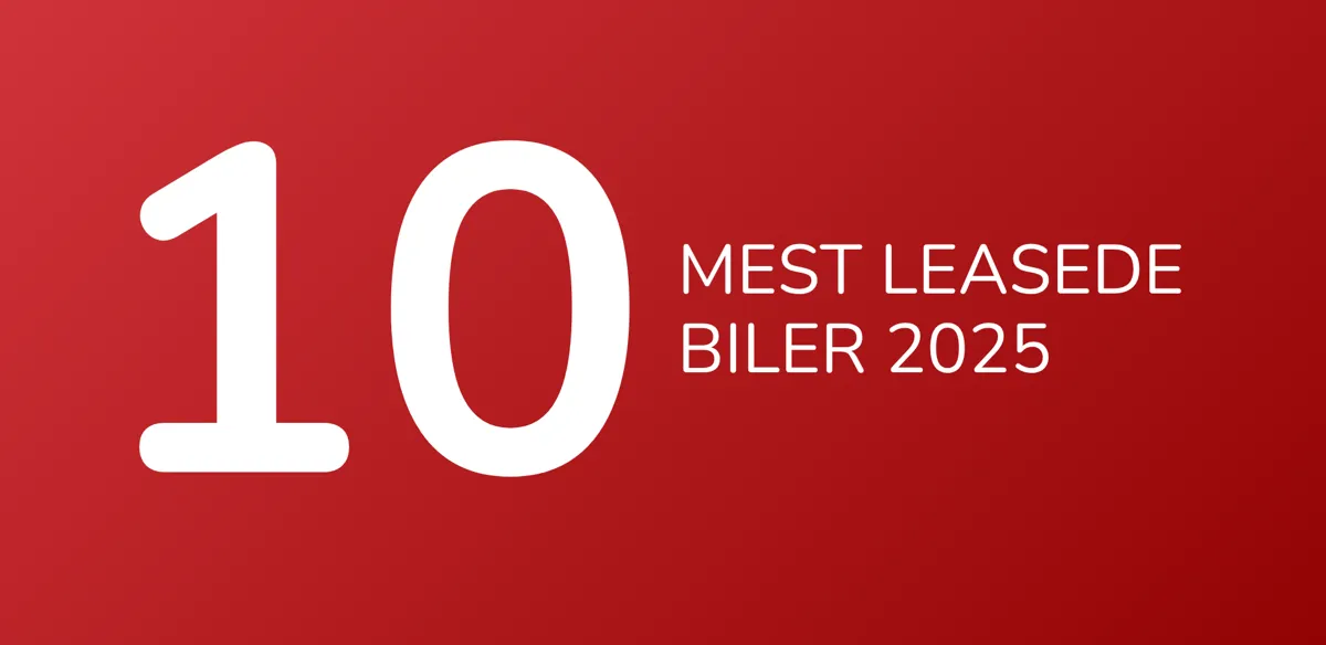 10 Mest Leasede Biler 2025